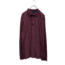 【中古】【古着】 NAUTICA 長袖 ポロシャツ XL バーガンディ ノーティカ ビッグサイズ 古着卸 アメリカ仕入 a605-7960
