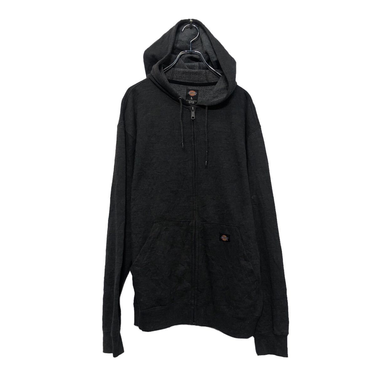 Other - 【中古】【古着】 Dickies ロゴ スウェット パーカー ディッキーズ L ダークグレー 裏起毛 古着卸 アメリカ仕入 a605-8028