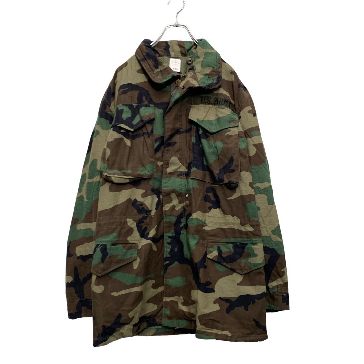 Military Jacket - 【中古】【古着】 U.S.ARMY M-65 3rd ジャケット S オリーブ ウッドランドカモ 80's ミリタリージャケット アメリカ軍 古着卸 アメリカ仕入 a605-8031