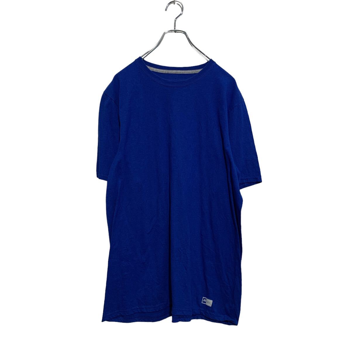 【中古】【古着】 Russell 半袖 ロゴTシャツ L ブルー ラッセル クルーネック 古着卸 アメリカ仕入 a605-8181