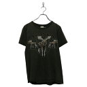 【中古】【古着】 anvil 半袖 プリント Tシャツ クルーネック アンビル S モスグリーン古着卸 アメリカ仕入 a605-8272