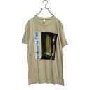 【中古】【古着】 American Apparel 半袖 プリントTシャツ M ベージュ アメリカンアパレル クルーネック フォトプリント 古着卸 アメリカ仕入...