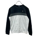 【中古】【古着】 lecoq sportif 刺繍 スウェット トレーナー Mサイズ ルコックスポルティフ レディース ブラック ホワイト 古着卸 アメリカ仕入 t2405-3455