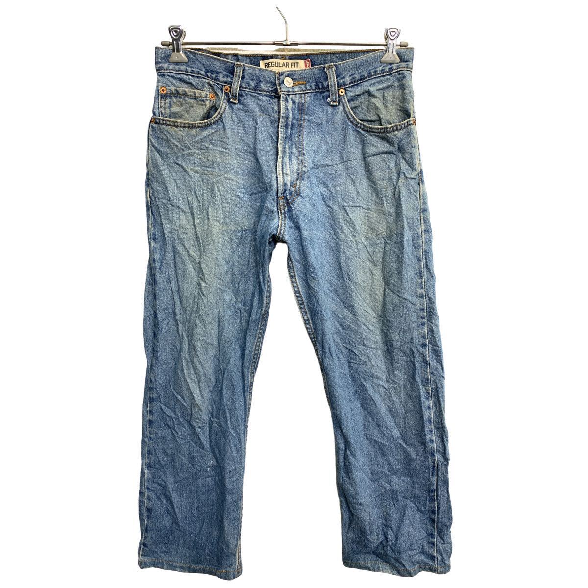 【中古】【古着】 Levi's 505 デニムパンツ W33 リーバイス レギュラーフィット ブルー コットン 古着卸 アメリカ仕入 2406-69