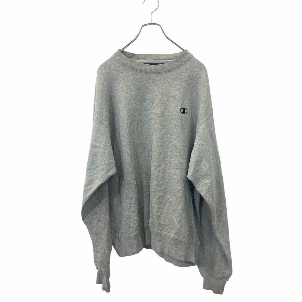 【中古】【古着】 Champion ロゴスウェット L サイズ チャンピオン グレー 古着卸 アメリカ仕入 t2406-3014