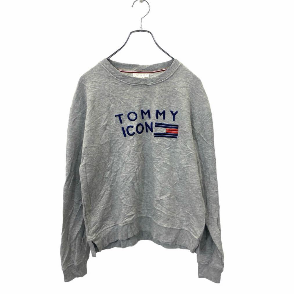【中古】【古着】 TOMMY ICONS ロゴスウェット XS サイズ トミーアイコンズ グレー 古着卸 アメリカ仕入 t2406-3020
