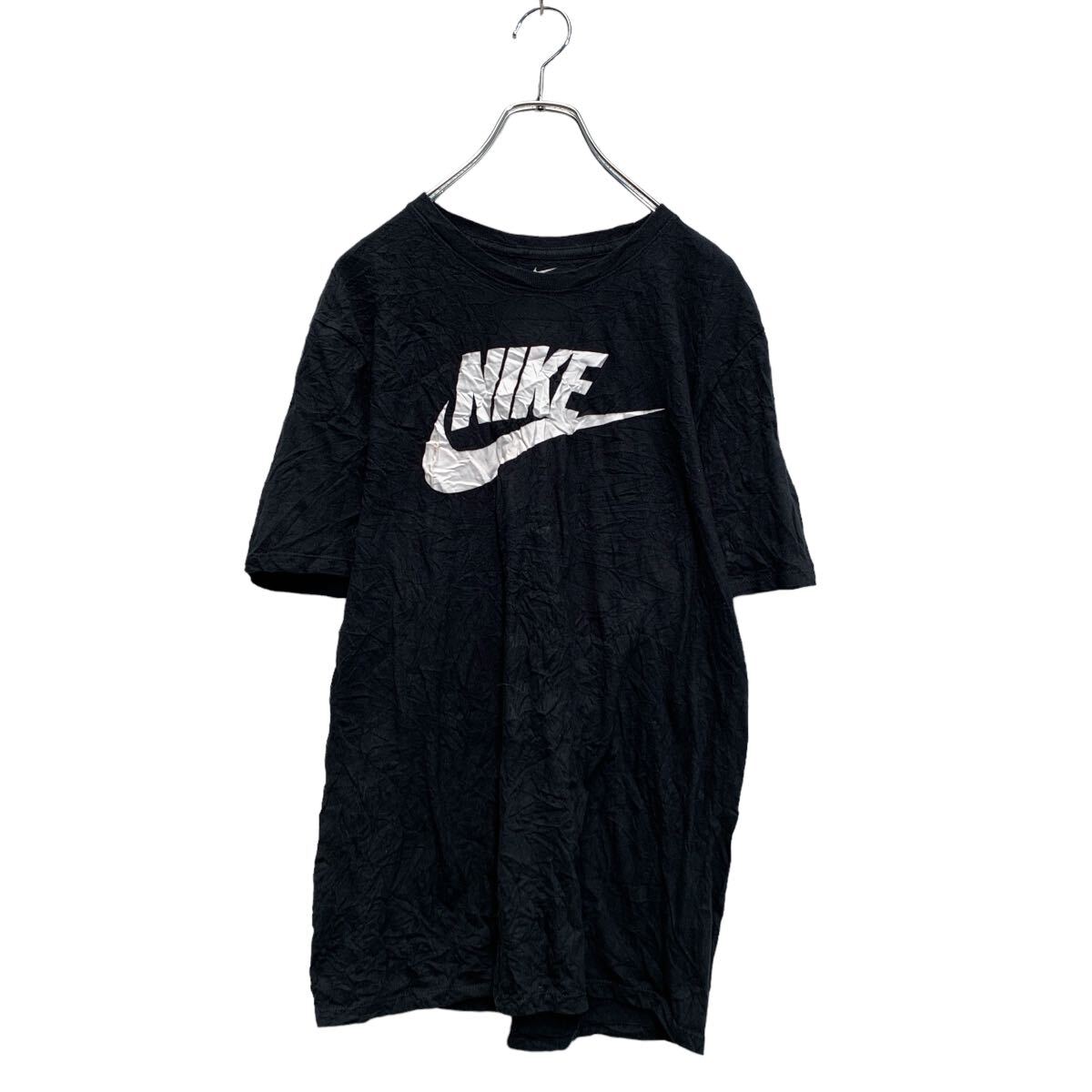 【中古】【古着】 NIKE 半袖 ロゴTシャツ L ブラック ナイキ クルーネック 古着卸 アメリカ仕入 a605-8651