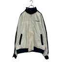 【中古】【古着】 Timberland ジップアップ ジャケット M ホワイト ネイビー ティンバーランド ワンポイントロゴ 古着卸 アメリカ仕入 a606-5029