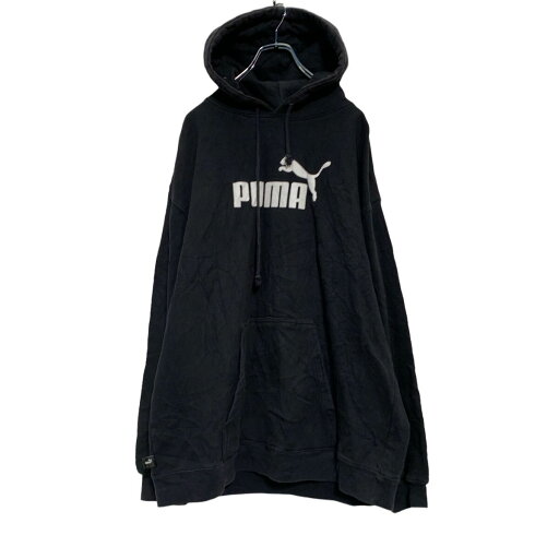 【中古】【古着】 PUMA ロゴスウェット パーカー L ブラック プーマ 裏起毛 プルオーバー 古着卸 アメリカ仕入 a606-5144 【中古】【古着】 PUMA ロゴスウェット パーカー L ブラック プーマ 裏起毛 プルオーバー 古着卸 アメリカ仕入 a606-5144