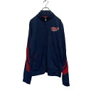 【中古】【古着】 NIKE ジップアップ トラックジャケット XL 160~ キッズ ネイビー ナイキ ジャージ スポーツウェア 古着卸 アメリカ仕入 a606-5266(4)