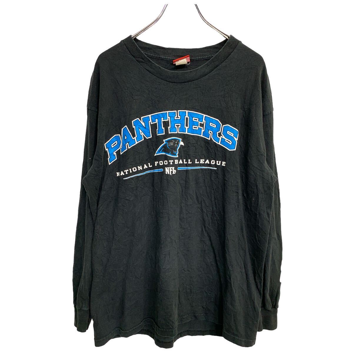 【中古】【古着】 NFL ロングTシャツ Lサイズ エヌエフエル プリント ブラック 古着卸 アメリカ仕入 t2406-3097