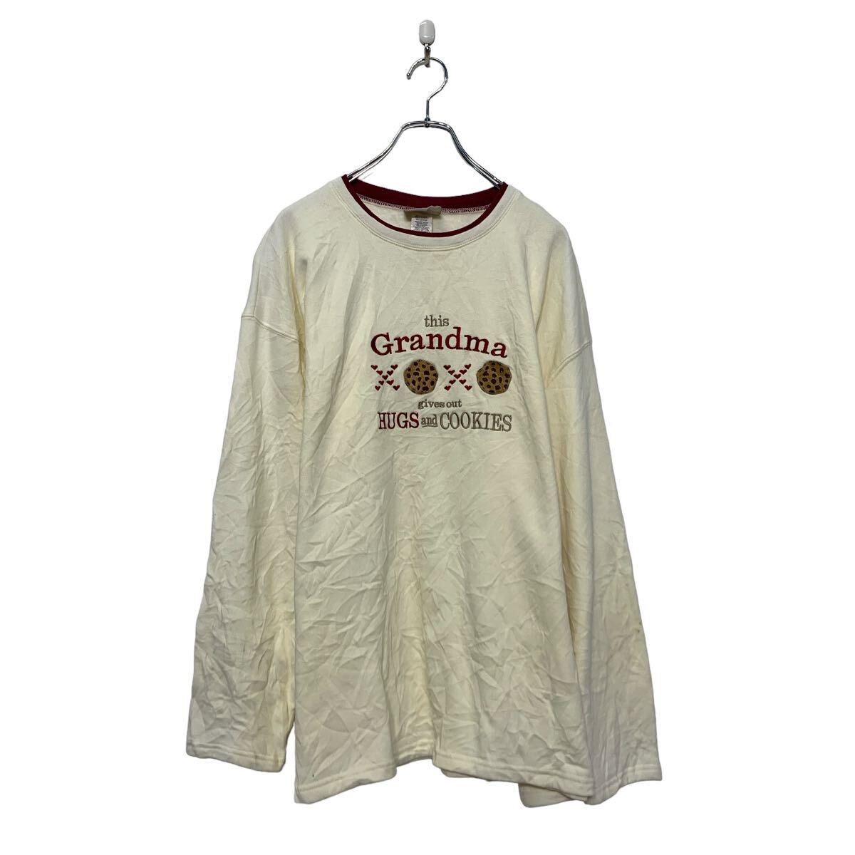 【中古】【古着】 プリント スウェット パーカー XL ホワイト ビッグサイズ 古着卸 アメリカ仕入 a606-5310