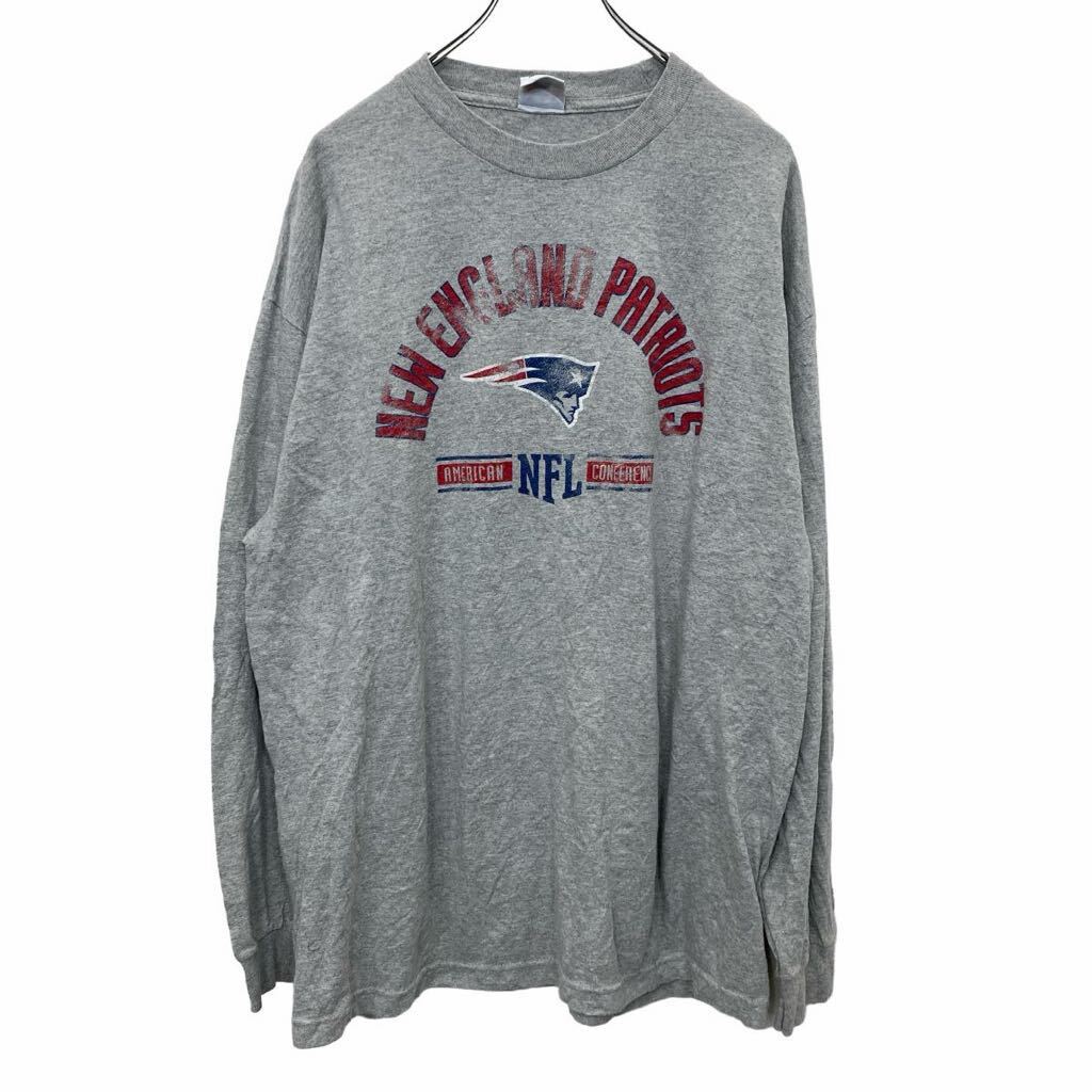 【中古】【古着】 NFL プリントスウェット トレーナー XLサイズ エヌエフアール グレー 古着卸 アメリカ仕入 t2406-3164