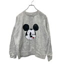 【中古】【古着】 Disney キャラクタースウェット トレーナー Lサイズ ディズニー レディース オフホワイト 古着卸 アメリカ仕入 t2406-3166