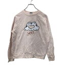 【中古】【古着】 Disney プリントスウェット トレーナー Sサイズ ディズニー レディース スパンコール ピンク 古着卸 アメリカ仕入 t2406-3169
