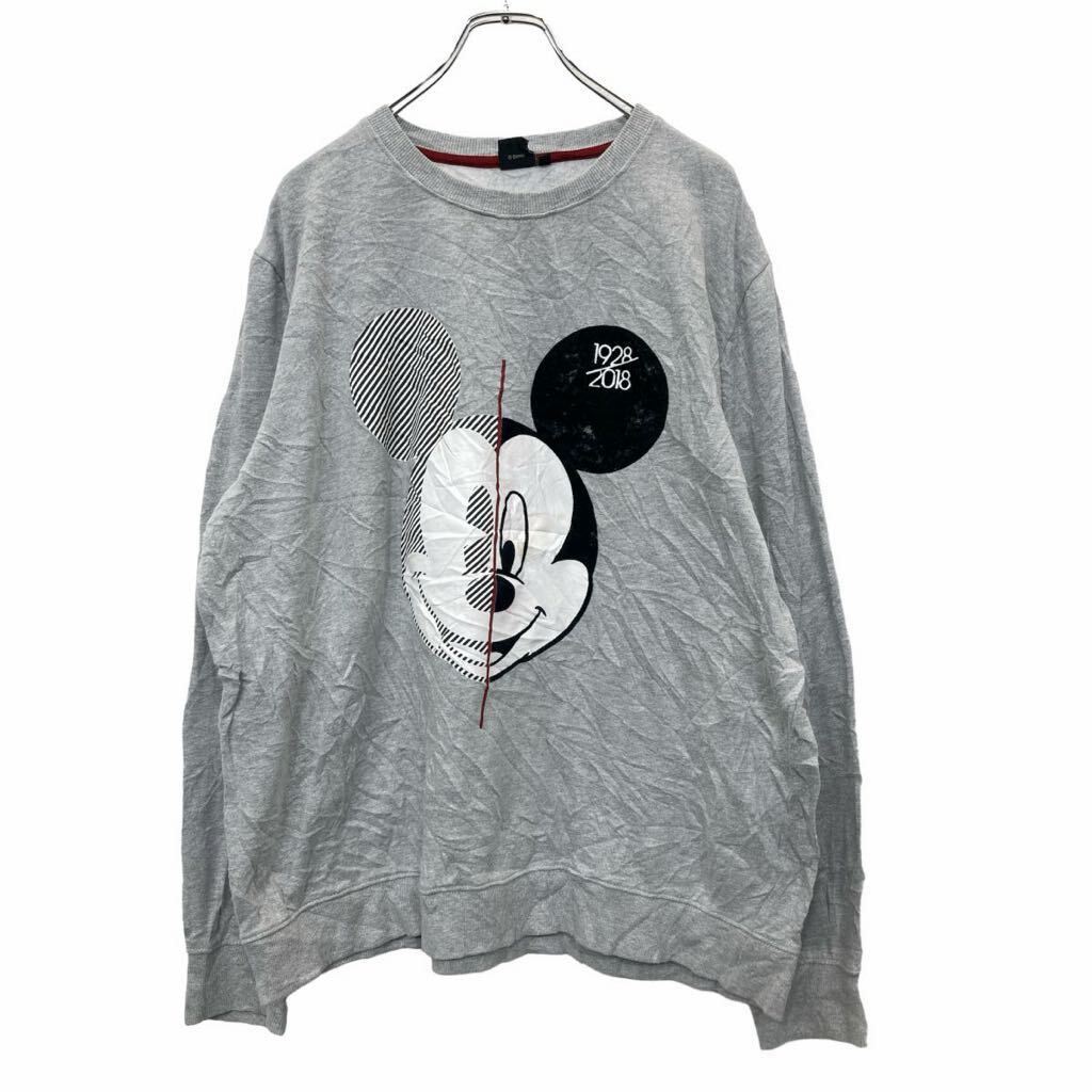 【中古】【古着】 Disney プリントスウェット トレーナー XXLサイズ ディズニー ビッグサイズ グレー 古着卸 アメリカ仕入 t2406-3170