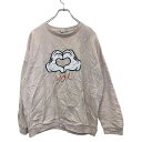 【中古】【古着】 Disney キャラクタースウェット トレーナー XLサイズ ディズニー レディース スパンコール ピンク 古着卸 アメリカ仕入 t2406-3221