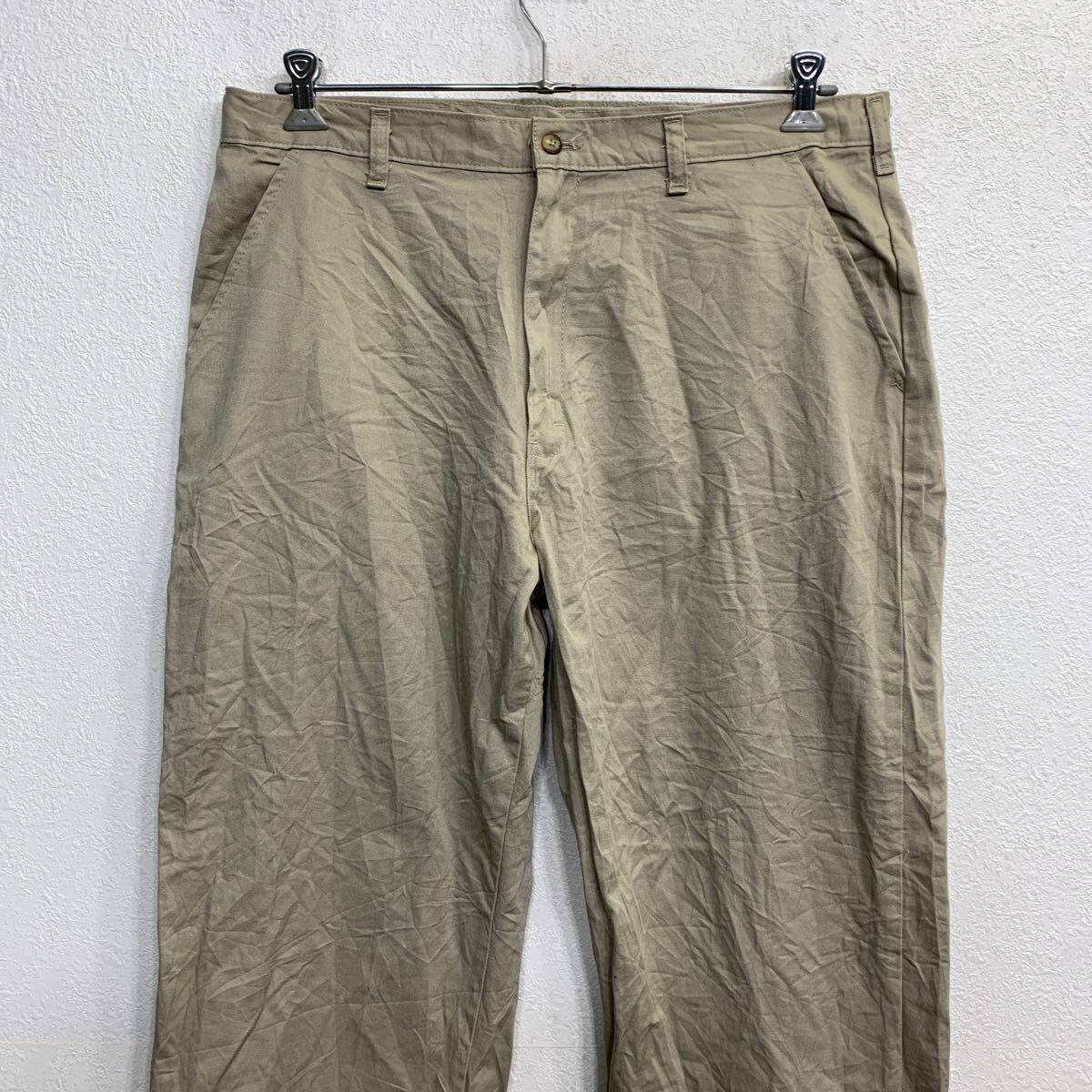 【中古】【古着】 Dickies ワークパンツ W38 ディッキーズ ビッグサイズ ベージュ 古着卸 アメリカ仕入 2406-332