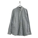 【中古】【古着】 CHAPS 長袖 チェックシャツ XL ホワイト ブラック ブルー チャップス ボタンダウン ビッグサイズ 古着卸 アメリカ仕入 a606-5...