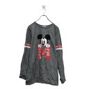 【中古】【古着】 Disney プリント スウェット トレーナー ディズニー レディース M グレー キャラクター 古着卸 アメリカ仕入 a606-5402