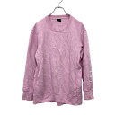 【中古】【古着】 NIKE プリントスウェット トレーナー XSサイズ ナイキ レディース サイドポケット ドライフィット ピンク 古着卸 アメリカ仕入 t2406-3238