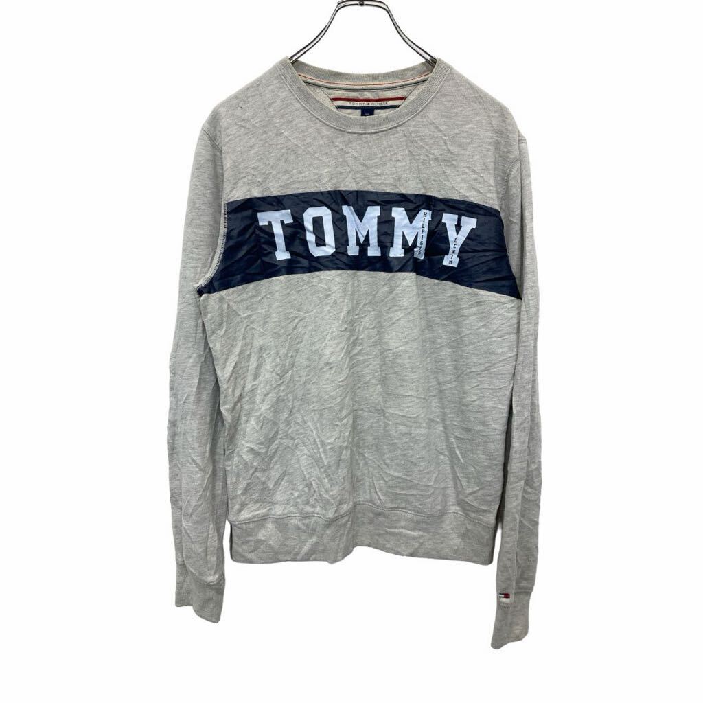 Collaboration - 【中古】【古着】 TOMMY HILFIGER プリントスウェット トレーナー Sサイズ トミーヒルフィガー グレー 古着卸 アメリカ仕入 t2406-3239