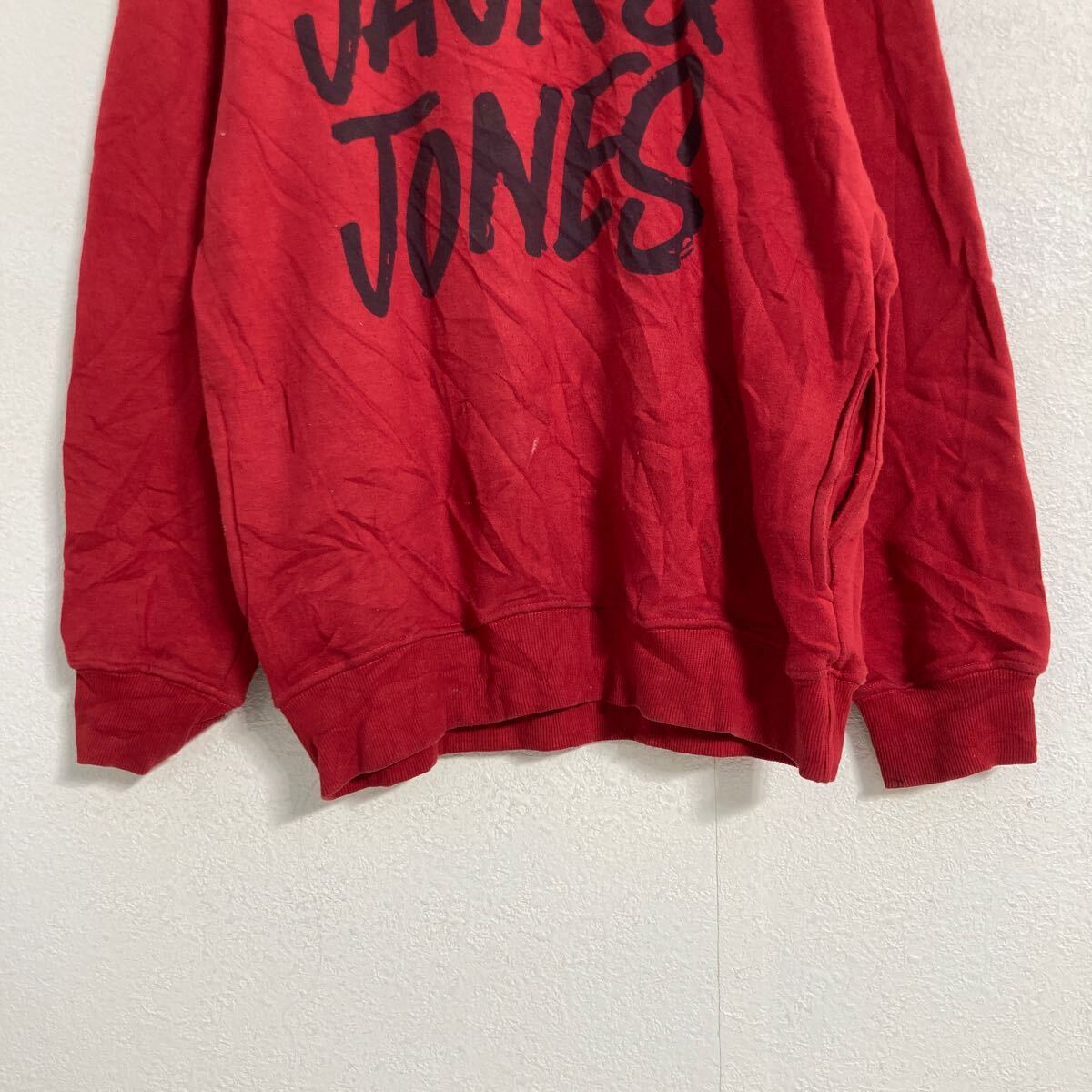 【中古】【古着】 ORIGINALS プリント スウェット トレーナー L レッド オリジナルズ ポケット 裏起毛 古着卸 アメリカ仕入 a606-5462