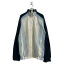 【中古】【古着】 adidas ジップアップ ジャケット 3XL~ ホワイト ネイビー ライトブルー アディダス トラックジャケット 古着卸 アメリカ仕入 a606-5742
