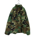 【中古】【古着】 U.S.ARMY M-65 4th フィールドジャケット M オリーブ ブラウン ウッドランドカモ 90's ミリタリー 米軍 古着卸 アメリカ仕入 a606-5862