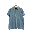 【中古】【古着】 TOMMY HILFIGER 半袖 ポロシャツ XL ライトブルー トミーヒルフィガー ビッグサイズ 古着卸 アメリカ仕入 a606-6011