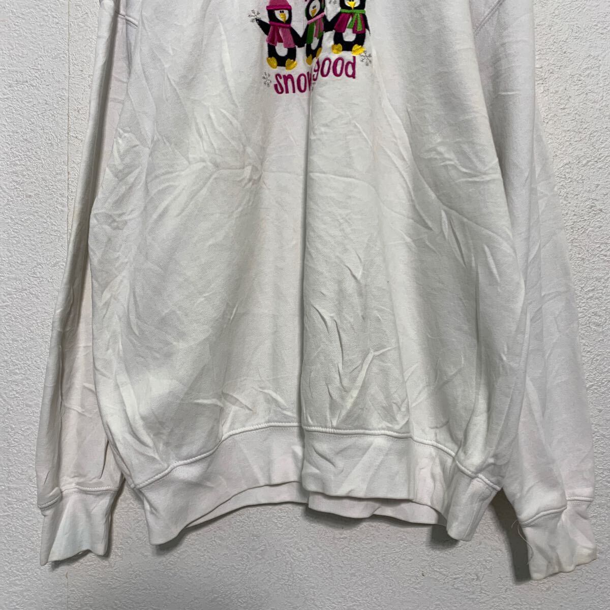 ����šۡڸ���� MC sportswear �����������å� �ȥ졼�ʡ� L ��ǥ����� �ۥ磻�� �쥤�䡼�ɥͥå� ΢���� ���岷 ����ꥫ���� a606-6038