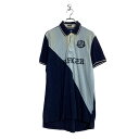【中古】【古着】 TOMMY HILFIGER M ネイビー ライトブルー トミーヒルフィガー ロゴ 古着卸 アメリカ仕入 a606-6048