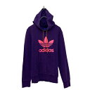 【中古】【古着】 adidas ロゴ スウェット パーカー M パープル プルオーバー アディダス 古着卸 アメリカ仕入 a606-6064