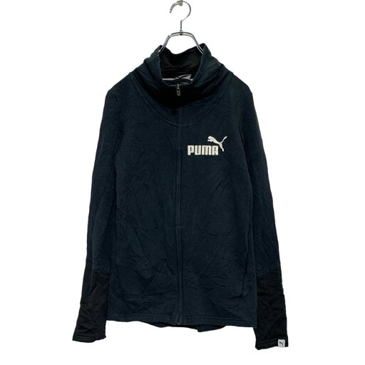 【中古】【古着】 PUMA ジップアップ トラックジャケット XS レディース ブラック プーマ スポーツウェア 古着卸 アメリカ仕入 a606-6120 【中古】【古着】 PUMA ジップアップ トラックジャケット XS レディース ブラック プーマ スポーツウェア 古着卸 アメリカ仕入 a606-6120