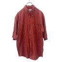 【中古】【古着】 Columbia 半袖シャツ チェックシャツ L サイズ コロンビア レッド系 古着卸 アメリカ仕入 t2406-3543(4)