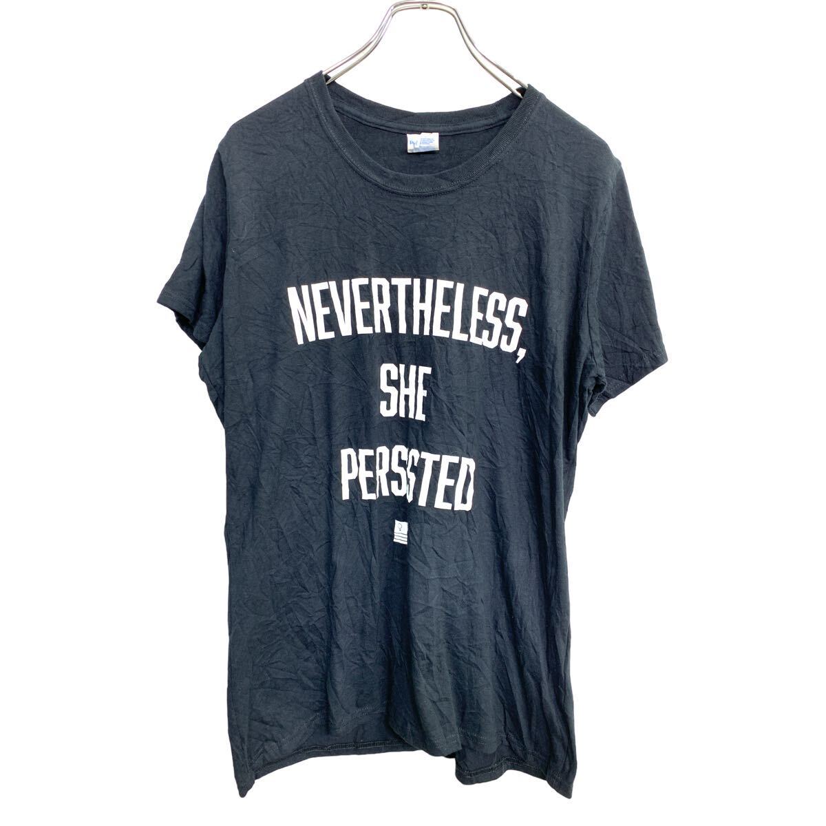 【中古】【古着】 PORT&COMPANY 半袖ロゴTシャツ Lサイズ ブラック プリント 古着卸 アメリカ仕入 t2406-3648