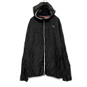 【中古】【古着】 PUMA ジップアップ ナイロンジャケット L ブラック プーマ スポーツウェア ウインドブレーカー 古着卸 アメリカ仕入 a606-6223