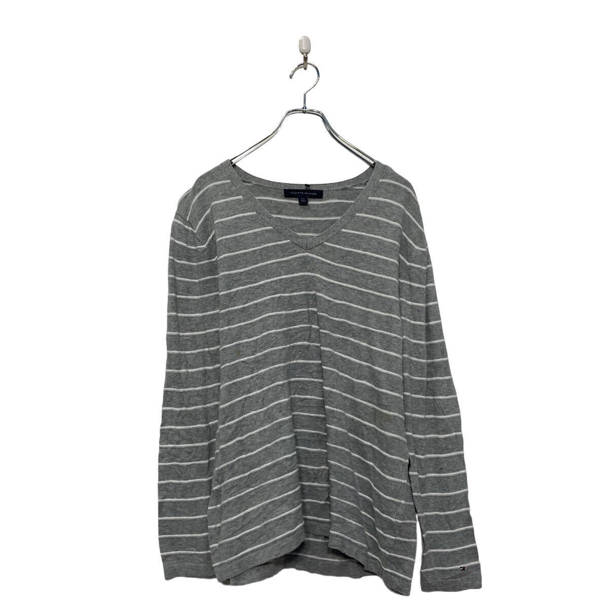 ����šۡڸ���� Tommy Hilfiger ���åȥ� �˥å� �������� �ȥߡ��ե���ե����� �ܡ����� L ���졼 ���岷 ����ꥫ���� a606-6347