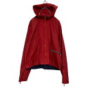 【中古】【古着】 tommy jeans ジップアップ ナイロンジャケット M レッド トミージーンズ 古着卸 アメリカ仕入 a606-6429