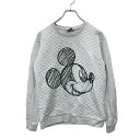 【中古】【古着】 Disney キャラクター スウェット Sサイズ ディズニー レディース ホワイト 古着卸 アメリカ仕入 t2406-3893