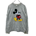 【中古】【古着】 Disney キャラクター スウェット トレーナー Sサイズ ディズニー レディース グレー 古着卸 アメリカ仕入 t2406-3903