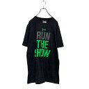 【中古】【古着】 UNDER ARMOUR 半袖 プリントTシャツ S ダークグレー アンダーアーマー スポーツウェア クルーネック 古着卸 アメリカ仕入 a606-6525(4)