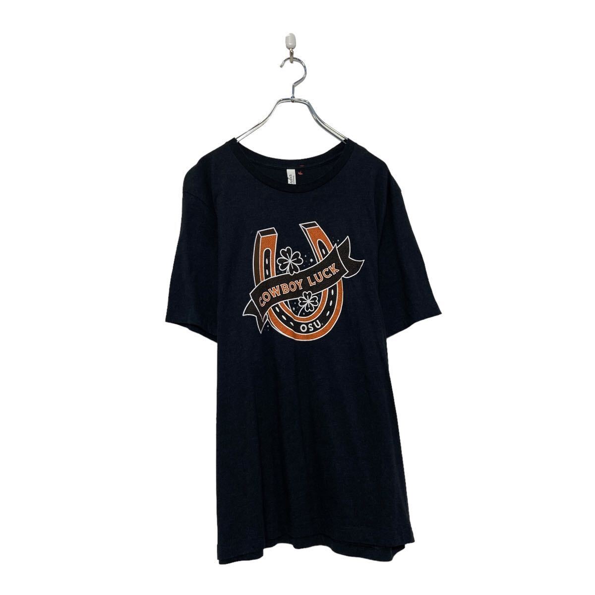 【中古】【古着】 CANVAS 半袖 プリント Tシャツ キャンバス XL ブラック ビックサイズ クルーネック 古着卸 アメリカ仕入 a606-6657