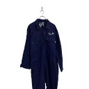 【中古】【古着】 aramark 長袖 つなぎ W40 ネイビー ワークウェア 作業着 オールインワン 古着卸 アメリカ仕入 a606-6667(4)
