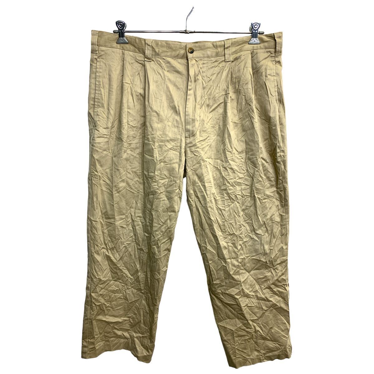【中古】【古着】 DOCKERS チノパン W40 ドッカーズ ビッグサイズ タックパンツ ベージュ 古着卸 アメリカ仕入 2406-674