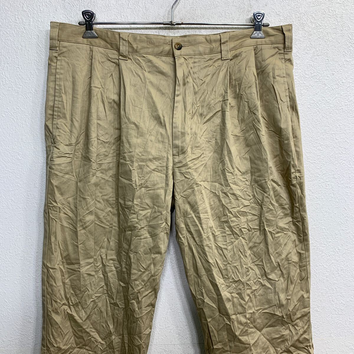 【中古】【古着】 DOCKERS チノパン W40 ドッカーズ ビッグサイズ タックパンツ ベージュ 古着卸 アメリカ仕入 2406-674