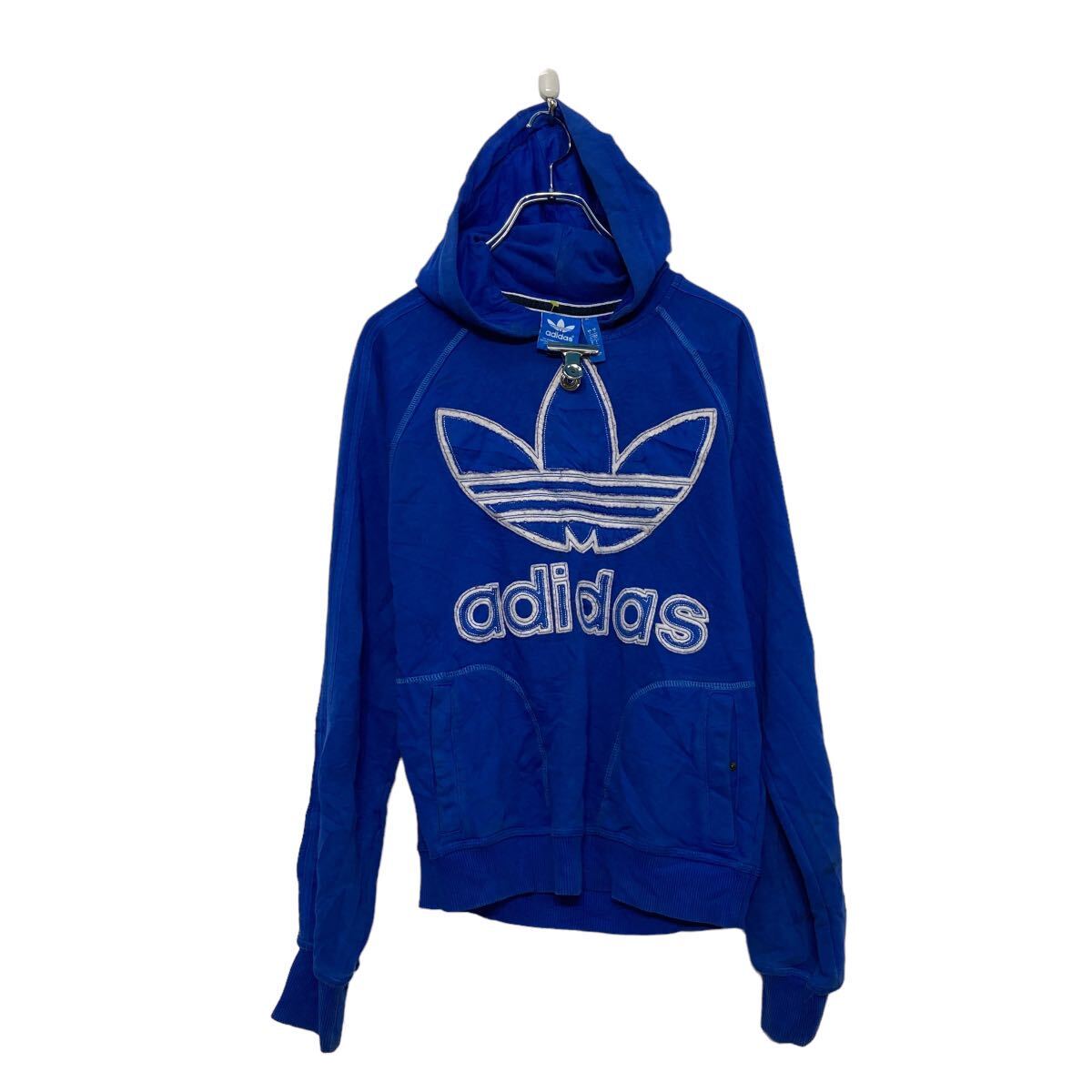 Other - 【中古】【古着】 adidas プリント スウェット パーカー アディダス S ブルー ラグラン 古着卸 アメリカ仕入 a606-6738