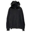 【中古】【古着】 Kappa ロゴスウェット トレーナー S ブラック カッパ 裏起毛 プルオーバー 古着卸 アメリカ仕入 a606-6918