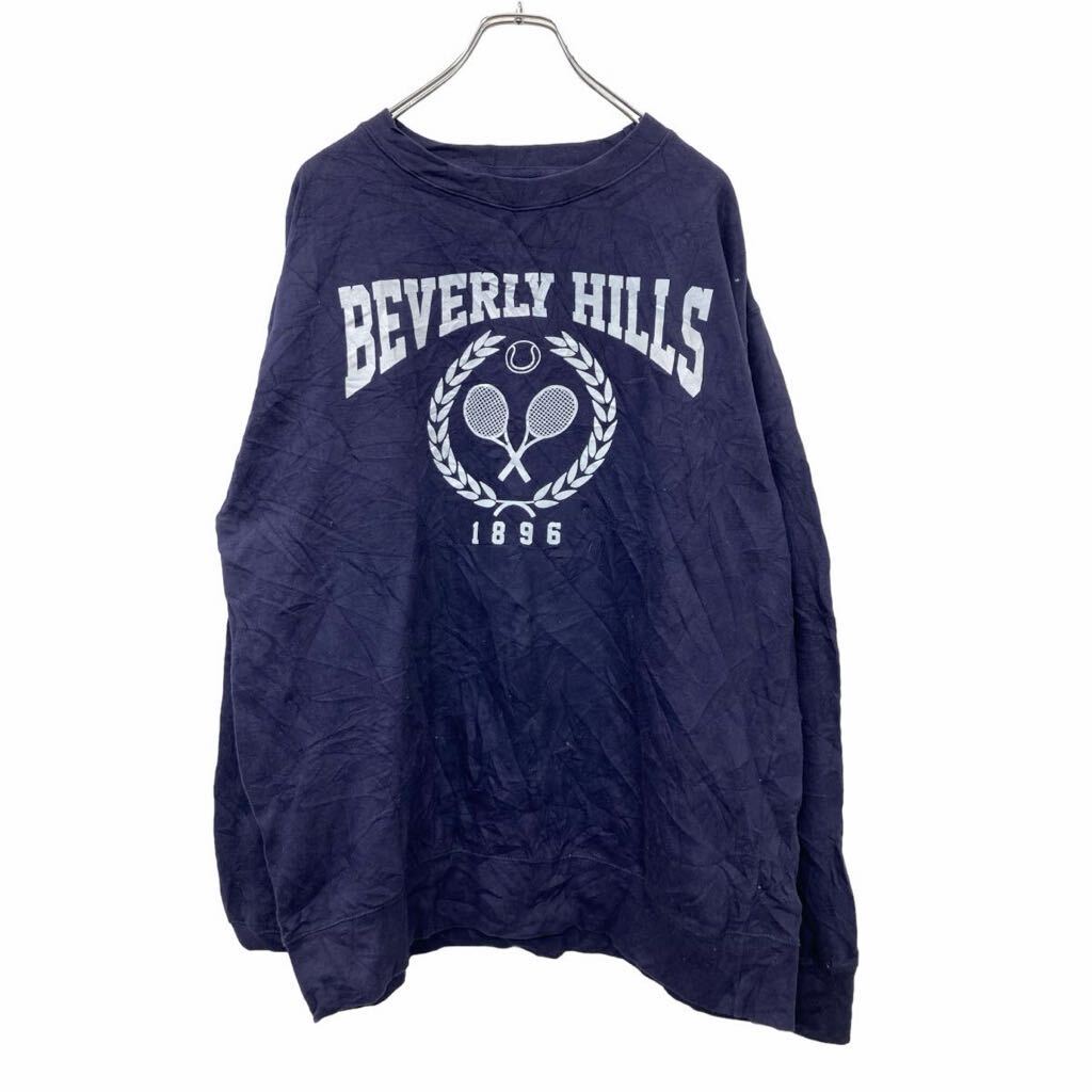 【中古】【古着】 FULL TILT プリント スウェット トレーナー Lサイズ ネイビー 古着卸 アメリカ仕入 t2406-4068