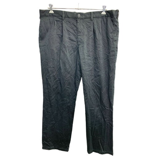 【中古】【古着】 DOCKERSチノパン W42 ドッカーズ タックパンツ クラシックフィット ビッグサイズ ブラック コットン 古着卸 アメリカ仕入 2406-761 【中古】【古着】 DOCKERSチノパン W42 ドッカーズ タックパンツ クラシックフィット ビッグサイズ ブラック コットン 古着卸 アメリカ仕入 2406-761